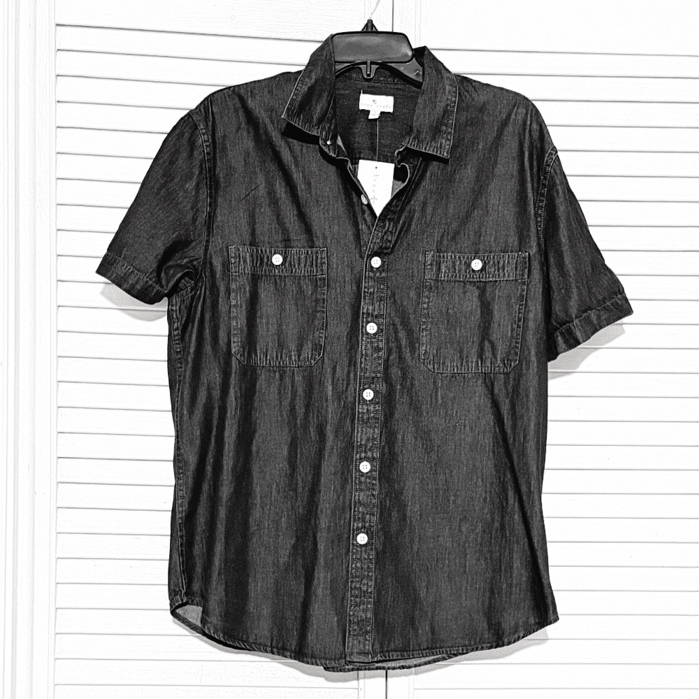 True Craft Shirt - Black Denim - Men's - Size Small - New with tags